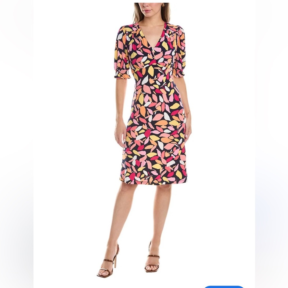 Maggie London Floral V-Neck Women's Dress
